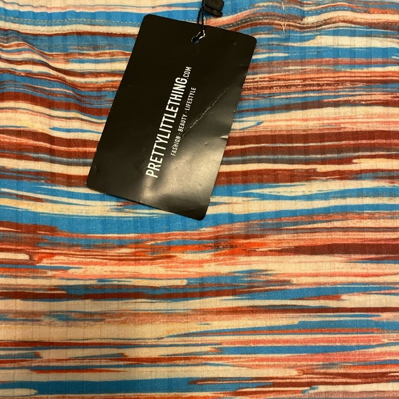 Shape Multi Rib Ruched Side Bandeau Crop Top and skirt set - Picture 5 of 5